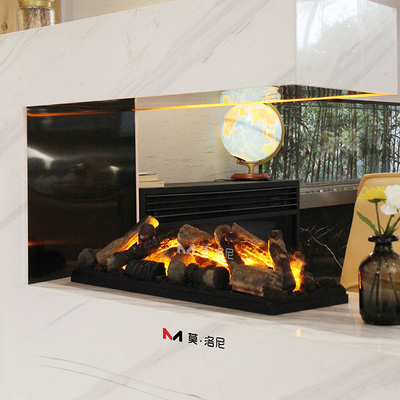 2500mm 98'' Water Mist Electric Fireplace Elegant Home Decoration Remote Control