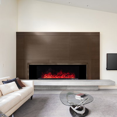 200cm Rolled Iron Frame Water Steam Fireplace With Flexible Control