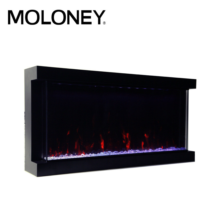 1000mm 40'' 3 Sided Electric Fireplace Insert Elegant Style Decoration Stove